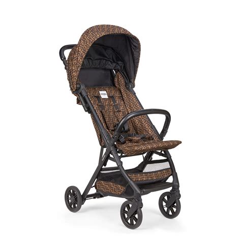 brown fendi pushchair|fendi brown ff stroller.